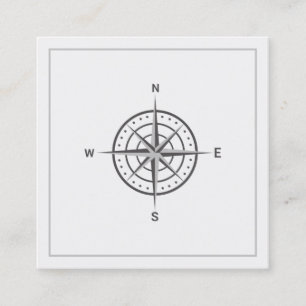 Elegant Nautical Compass  Business Card