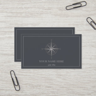Elegant Nautical Compass  Business Card