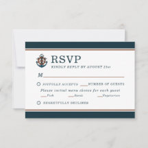 Elegant Nautical Navy Anchor Wedding