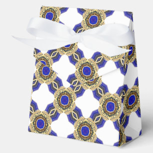 Elegant Nautical Royal Blue and White  Favour Box
