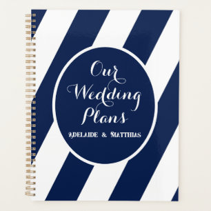 Elegant Nautical Striped Wedding Planner