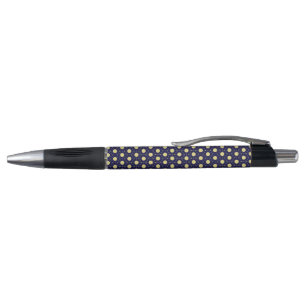Elegant Navy and Gold Geometric Tile Pattern