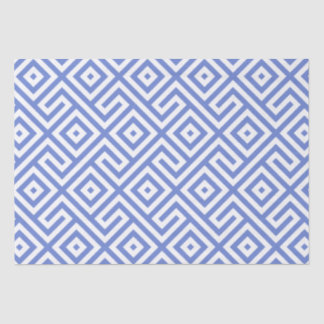Elegant Navy Blue Abstract Geometric Pattern Tissue Paper