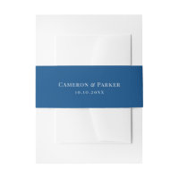 Elegant Navy Blue All Caps Wedding