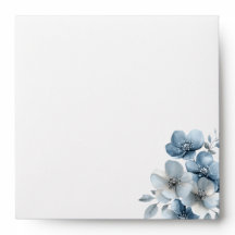 Elegant Navy Blue and Silver Floral Wedding