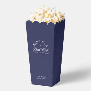 Elegant Navy Blue Bachelorette Personalised Favour Box
