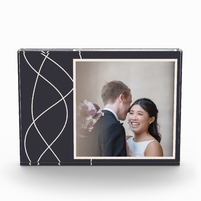 Elegant Navy Blue Customised Photo (Front)