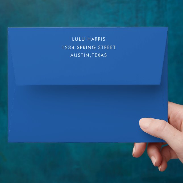 ELEGANT NAVY BLUE Envelope (Hand)