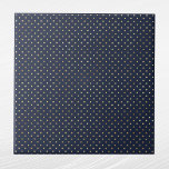 Elegant Navy Blue Gold Polka Dots Tile<br><div class="desc">Navy Blue tile with gold polka dots.  Hex code for navy blue is #202A44.</div>