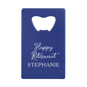 Elegant Navy Blue Happy Retirement Party