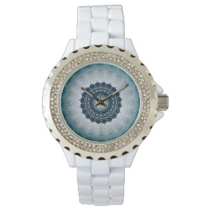 Elegant Navy Blue Mandala    Watch