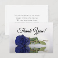 Elegant Navy Blue Mirrored Rose Simple Wedding