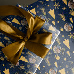 Elegant Navy Blue Photo Merrry Christmas Wrapping Paper<br><div class="desc">Add a personal touch to your holiday gifts with our Personalised Elegant Navy Blue Photo Holiday Christmas Wrapping Paper! Perfect for christmas wrapping ideas, this custom christmas wrapping features your favourite photos, making it one of the most creative christmas wrapping ideas. This unique christmas wrapping paper is ideal for christmas...</div>