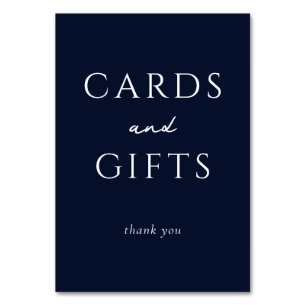 Elegant Navy Blue Serif Gratitude Card