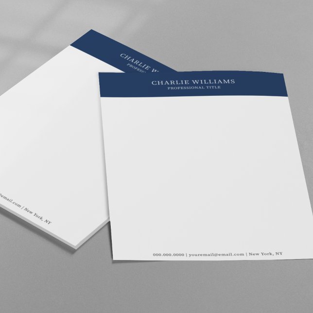 Elegant Navy Blue Thank You After Job Interview Custom Letterhead (Elegant Navy Blue Thank You After Job Interview Letterhead
)