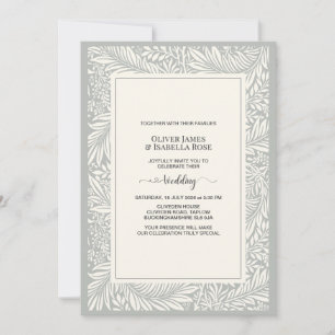 Elegant Navy Blue Wedding Invitation – Rumi's Poem