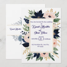 Elegant Navy & Blush Wedding Celebration