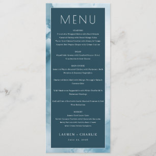 Elegant Navy Gradient Menu