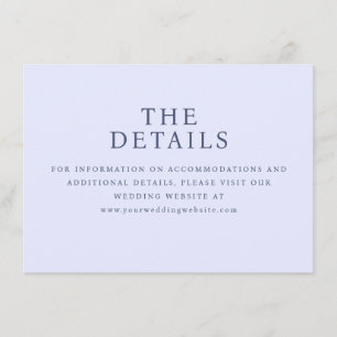 Elegant Navy Minimalist Enclosure Card