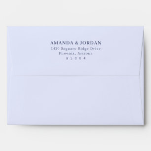 Elegant Navy Minimalist Envelope
