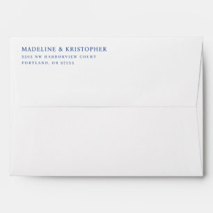 Elegant Navy Minimalist Envelope