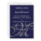 Elegant Navy Monogram Names Wedding Invitation