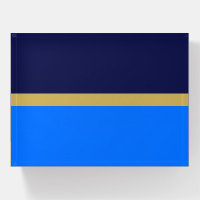 Elegant Navy Nautical Blue Banded Colour Block