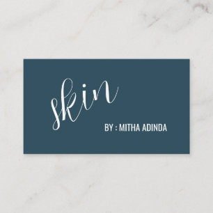 Elegant Navy Skin Care Business Card