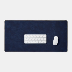 Elegant Navy Velvet Desk Mat Protection Pad Office