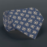 Elegant Navy Vintage Floral  Tie<br><div class="desc">Elevate your style with timeless romantic elegance in this exquisite midnight navy necktie blooming with delicate vintage florals! A graceful scatter of petite cream-white blossoms, soft green stems and fine leaves creates a light, airy meadow scene across a rich deep navy background, evoking peaceful English gardens and classic heritage charm....</div>