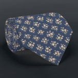 Elegant Navy Vintage Floral Tie<br><div class="desc">Elevate your style with timeless romantic elegance in this exquisite midnight navy necktie blooming with delicate vintage florals! A graceful scatter of petite cream-white blossoms, soft green stems and fine leaves creates a light, airy meadow scene across a rich deep navy background, evoking peaceful English gardens and classic heritage charm....</div>