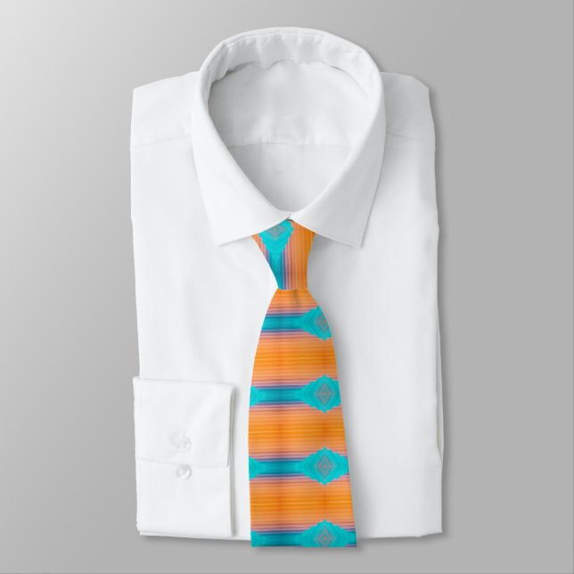 Elegant Neck Tie Collection: Custom Graphic Design (Tied)