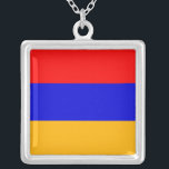 Elegant Necklace with Flag of Armenia<br><div class="desc">Add a touch of Armenian pride to your jewellery collection with our exclusive necklace featuring the flag of Armenia! Crafted with meticulous attention to detail, this necklace is more than just an accessory; it’s a celebration of Armenia’s rich heritage and cultural pride. The elegant pendant showcases the vibrant Armenian flag,...</div>