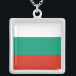 Elegant Necklace with Flag of Bulgaria<br><div class="desc">Add a touch of Bulgarian pride to your jewellery collection with our exclusive necklace featuring the flag of Bulgaria! Crafted with meticulous attention to detail, this necklace is more than just an accessory; it’s a celebration of Bulgarian heritage and cultural pride. The elegant design prominently displays the vibrant colours of...</div>