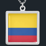 Elegant Necklace with Flag of Colombia<br><div class="desc">Add a touch of Colombian pride to your accessories with our exclusive necklace featuring the flag of Colombia! Crafted with meticulous attention to detail, this necklace is more than just a stylish piece of jewellery; it’s a celebration of Colombia’s rich heritage and cultural pride. The elegant pendant prominently displays the...</div>