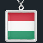 Elegant Necklace with Flag of Hungary<br><div class="desc">Showcase your love for Hungary with our stunning necklace featuring the flag of Hungary! This necklace is more than just a beautiful accessory; it’s a celebration of Hungary’s vibrant culture and rich heritage. The eye-catching design prominently displays the Hungarian flag, making it a unique and meaningful way to express your...</div>