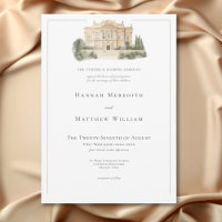 Elegant Neoclassical Vintage Scenes Wedding