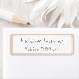 Elegant Neutral Beige White Styled Typography