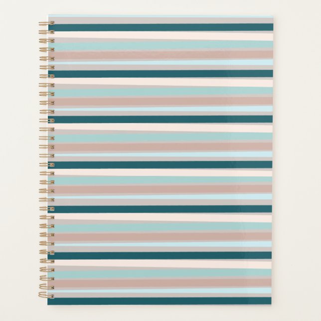 Elegant Neutral Lines Planner (Front)