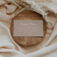 Elegant Neutral Tan Bridal Display Shower