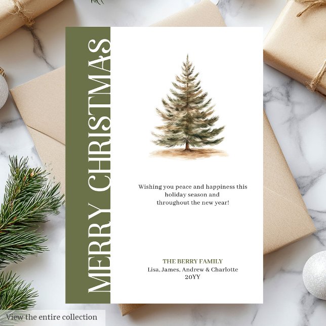 Elegant Neutral Tones Minimalist Christmas Card (Elegant Neutral Tones Minimalist Christmas Card)