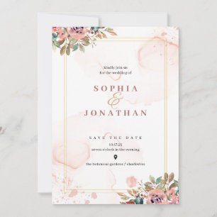 Elegant Neutral wedding card invitations ideas