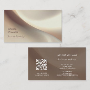Elegant Neutrals Abstract Art Business Card