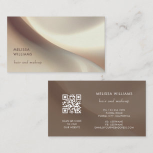 Elegant Neutrals Abstract Art Business Card