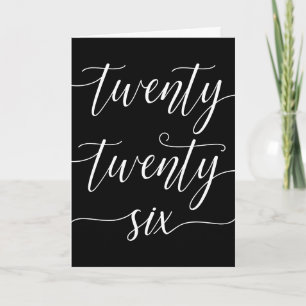 Elegant New Year Twenty Twenty Six Card