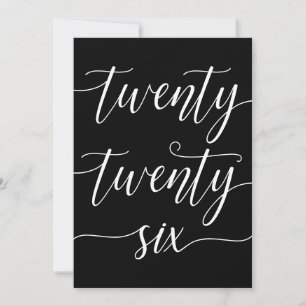 Elegant New Year Twenty Twenty Six Holiday Card
