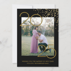 Elegant New Year's Card, Photo Holiday Card