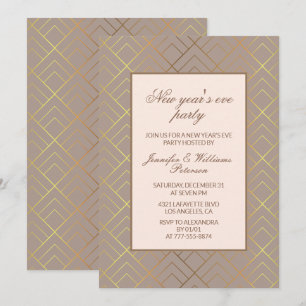 Elegant New year's eve invitation