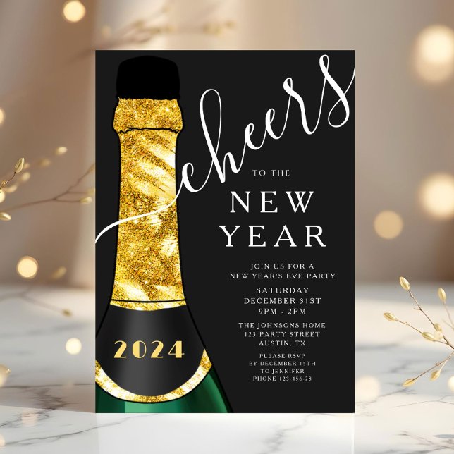 Elegant New Year's Eve Party Invitation (Elegant New Year's Eve Party Invitation)
