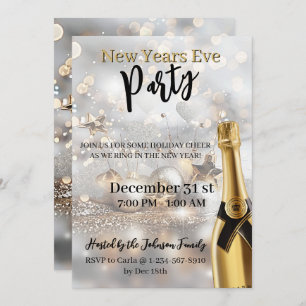 Elegant New Year's Eve Party Invitation